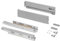 Emuca - Vertex Schublade 40 kg Höhe 93 mm, Tiefe:400mm, Grau metallic, Stahl, 1 St.