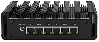 Micro Firewall Appliance, Mini PC, VPN, Router PC, Intel Core I5 1145G7, H12, AES-NI, 6 x Intel 2.5GbE I226-V LAN, DP1.4, HDMI2.0, Console, SIM Slot, 8GB DDR4 RAM, 512GB SSD