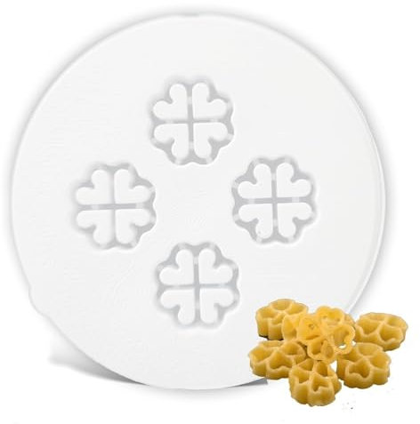 MY Pasta– Kleeblatt – Nudelmaschinen-Scheibenmatrizen | Advance Pasta-Scheibenmatrize für hausgemachte Pastamaschine, kompatibel mit Philips Pastamaschine Serie 7000 | Philips | Pastamaschine