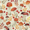 20 Servietten aus Recycling-Papier Herbst Pilze und Blätter im Hebrst als Tischdeko. Papierservietten mit Motiv. Auch für Decoupage und Serviettentechnik 33x33cm