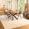 Home Deluxe Esstisch Oval Ausziehbar AVENTI inkl. Sternfuß - 160 x 100 cm Light Oak | Küchentisch, Esszimmer, Esszimmertisch