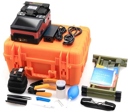 A-81S FTTH Fully Automatic Mini Optic Fiber Fusion Splicer With Wire Stripper and Optical Cleaver Tool Set