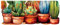 emmevi Le Forme Cactus Tappeto Cucina Sagomato Pvc Moderno Colorato Antiscivolo Stampa Digitale 50x120 cm
