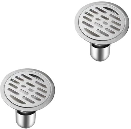 Housoutil 2St Bodenablauf Stainless Steel ausstecher Rentier duschwannen Filter Wannenablauf Haarfänger Sieb ablassen Waschmaschine Kanaldeckel Toilettenartikel Abflussrohr 15c Haarempfänger
