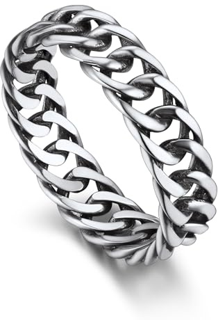 Bandmax Vintage Ringe Ring Damen Silber 925 Herren Ringe Größe 57mm Ehering 5mm breit Bandring Fingerring Silberschmuck