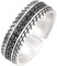 ARHZ Ringe Herren - Ringe Für Herren - Silberring Herren - Vintage Silberner Reifenformring - Offener Verstellbarer Herrenring - Stilvolle Ringe Für Männer Und Frauen