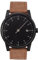 slow Solar 05 - Brown Band, Black Case, Black Dial