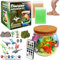 Kihhvlo Dinosaurier Geschenke, DIY Dinosaurier Spielzeug Terrarium Set für Kinder, Dinosaur Bastel Malset, Geburtstagsgeschenk für Jungen von 4, 5, 6, 7, 8 9 10 11 12 13 Jahren