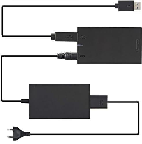 ZIONYA Kinect - Adattatore per Xbox One S, Xbox One X, Windows PC - Power Supply for Xbox 1S, 1 sensore Kinect 2.0, adattatore Kinect per PC Windows 10, 8.1, 8