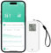 Comboss Thermomètre Hygromètre Capteur - Thermo Hygromètre WiFi Feuchtigkeitssensor avec alerte de notification via application à distance adapté pour serre de jardin et cave à vin (1 pièce)