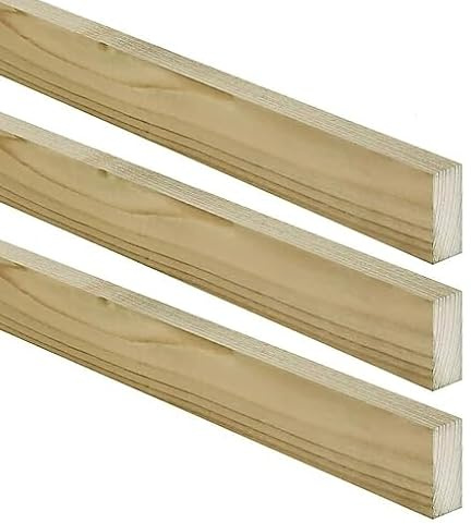 2x1 (38 x 19mm) Treated Timber Wood Outdoor Wood Battens Garden Trellis Fence Fencing Roof Roofing Tile 2 x 1 22x1 (6, 115cm)
