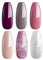 Modelones UV Nagellack 6 Farben Gel Nagellack UV Nageldesign Sets Soak Off Gel Polish für Maniküre Nageldesign, Glitzer Grün Violett Hellrosa Blau