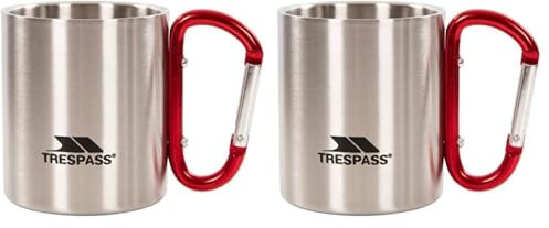 Trespass Bruski Tasse Mixte Adulte, Argent, 1 Unité (Lot de 2)