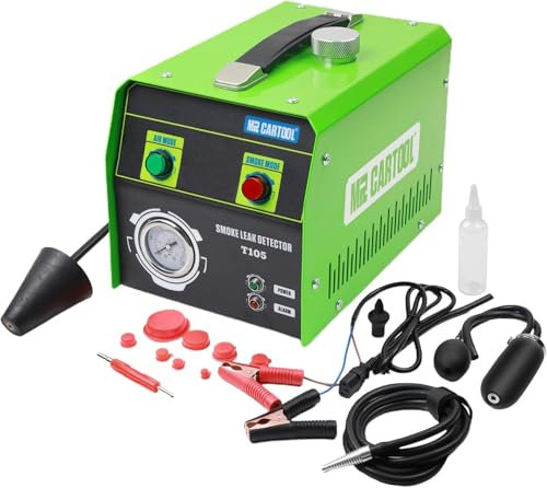 OURANTOOLS Kfz Nebelmaschine Lecksucher Nebelmaschine KFZ Rauchmaschine Lecksuchgerät EVAP Leak Tester Dual-Modi, EVAP Kfz Nebelmaschine 12V Rauchmaschine Kfz Lecksucher mit Alarmanzeige