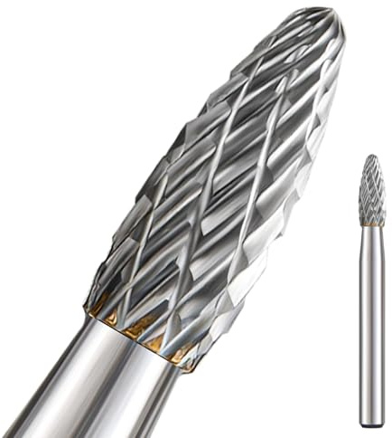 Juego de rebabas de carburo 1/4 vástago con gran soporte de haya para amoladora de troquel, brocas de perforación, brocas de molienda para herramienta giratoria de metal, accesorio de lima para