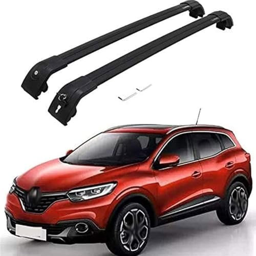 KLFDT Autodachträger für Renault Kadjar 2015 2016 2017 2018 2019 2020,Aluminium Dachträger Relingträger, für Fahrradträger, Dachboxen oder als Skihalter