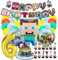 Kindergeburtstag deko Minecraft luftballon 6 Minecraft geburtstag | geburtstagsdeko jungen 6 jahr, Happy Birthday Dekoration Banner Karikatur