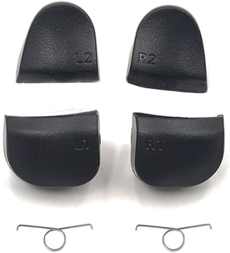 WEIAIFecy 1 Set L1 R1 L2 R2 Trigger Shoulder Button and Springs Kit Replacement Button for PS5 BDM-010 V1.0 Controller Accessory