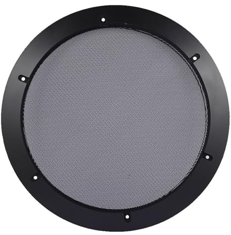 Xuanxi Lautsprechergitter, schützende Metallgitter-Abdeckungen für 30,5 cm (12 Zoll) Auto-Sound-Subwoofer, einfache Montage, Schallschutz