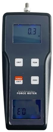 Dinamometro muscolare digitale Strumento Misuratore di muscolare Tester di muscolare con portata ±50 kgf ±490 N ±110 Lbf Precisione 0,5,Elaborazione precisa