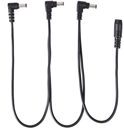 Adaptador de Cable Divisor de Fuente de alimentación de Pedal de Efecto de Guitarra de Cadena de Margarita de 1 a 3 Cables