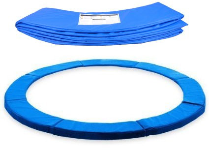 ULTRAPOWER SPORTS Federabdeckung Randschutz Randabdeckung für Trampolin 244cm - 305cm - 366cm Rahmenpolsterung Pink/Grün/Farbige PVC - UV beständig (Blau, 244cm - 6 Stangen)