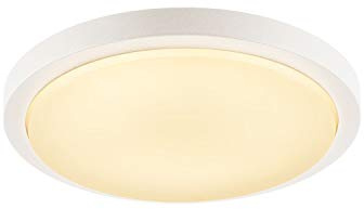 SLV 229971 Ainos Anbauleuchte mit Sensor, 22 W, Weiß, 30 x 30 x 6.5 cm