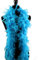 Fukang Feather Truthahn Chandelle Federboa – 183 cm, 60 g, Türkis/Ausflug, einfarbig (Getaway Solids), Large