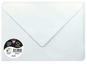 Clairefontaine 5462C 20 Umschläge Pollen C5 120g Blau