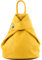 modamoda de - T179 - sac à dos pour femme en cuir italien, Couleur:jaune