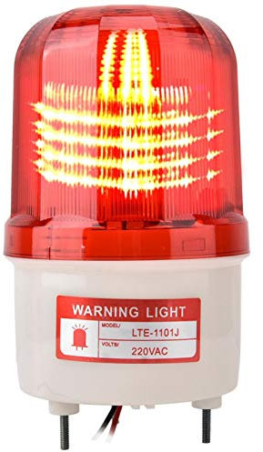 Sonew Luz de Advertencia de Emergencia, Luz Estroboscópica Giratoria, Lámpara de Advertencia de Seguridad Intermitente LED con Zumbador para la Construcción de Tráfico