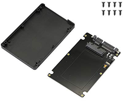 GINTOOYUN 1.8Inch Micro Sata SSD HDD To 2.5Inch Sata Adapter Card With Case Micro SATA 16 Pin Female to SATA 22 Pin Male Laptop Notebook Adapter