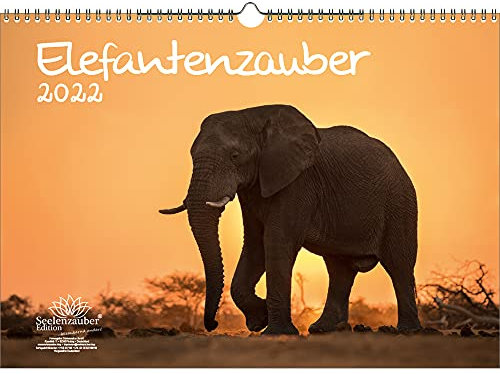 Elefantenzauber DIN A3 Kalender für 2022 Elefanten - Seelenzauber