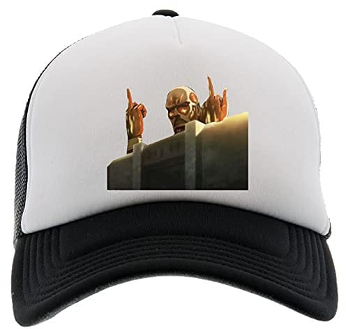 Enigmae Titan Attacke Baseball Kappe Hut Unisex Männer Frauen Schaum Vorne Mesh Zurück Schwarz Cap Foam Front Mesh Back