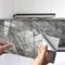 HORIWE Marble Tile Stickers for Bathroom Kitchen Backsplash Waterproof Oil Proof DIY Self Adhesive New PVC Wall Stickers Home Decor 12x6 Inches 16pc (Grey Marble Pattern 3, 30x15cm(12x6) - 16PCS)