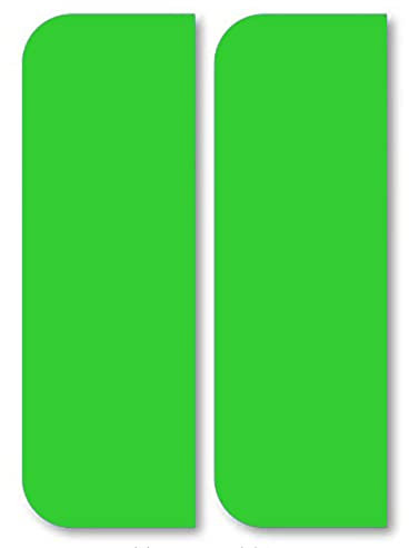 2 x Road Legal UK Car Number plate Stickers - UK Green Electric/EV/Hybrid Registration Car Number Plate Self-Adhesive Vinyl for Road Vehicle Car, Van, Lorry, Motorbike