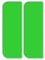 2 x Road Legal UK Car Number plate Stickers - UK Green Electric/EV/Hybrid Registration Car Number Plate Self-Adhesive Vinyl for Road Vehicle Car, Van, Lorry, Motorbike
