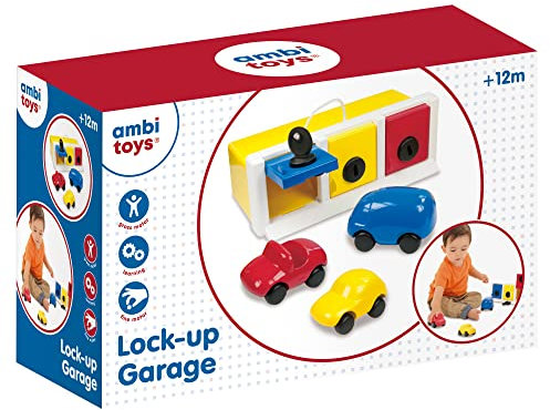 Ambi Toys, Lock-Up GarAge, Colour Matching Toy, Ages 1 Year Plus