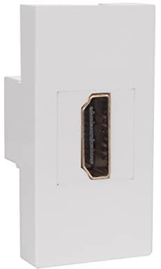 Maclean MCE720W HDMI Socket Outlet Modular Wall Outlet Flush Mount (HDMI socket, White)