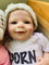Anyee 55cm Reborn Baby Touch Soft Silikon Vinyl Lebensecht Sieht Aus Wie EIN echtes 22 Zoll Schlafende Neugeborene Baby Geschenksets Für Mädchen