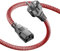 Netzkabel 3 Polig,Kaltgerätekabel 5m Nylon-Geflecht Universale Stromkabel (CEE 7/7 auf IEC60320 C13), Kaltgerätestecker gerade mit VDE für Monitore, PC, Drucker, PS3/PS4 PRO, Scanner, TV, Bildschirm