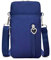 LTLSZRN Borsa a Tracolla da Donna in Nylon, Mini Cellulare Portafogli Donna con Tracolla Borsa Porta Cellulare, Fascia da Braccio per Cellulare con Porta Cuffie, Borsa Messenger Donna(Blu scuro)
