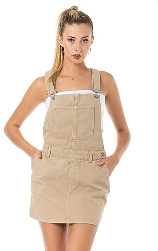 Redbridge Latzkleid Damen Jeansrock Denim Overall Baumwolle