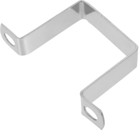 Uonlytech 5 Pièces Collier De Serrage Carré Support En Métal Supports Robustes Clôtures Décoratives En Forme De U En U Fixation De Tube Carré Connecteur En Acier Inoxydable