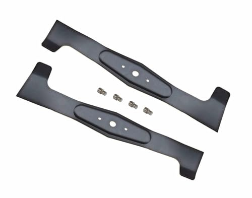 102 CM Messer + 4X Stift kompatibel mit Rasentraktor AGS Efco Agrojet Herkules Axxom Viking