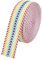BENECREAT 5 Yards/4.6M Baumwollgewebe, 38 mm Breite Regenbogen-Polycotton-Jacquardbänder, Flaches Jacquard-Gurtband Mit Pfeilmuster Für Taschengriffe