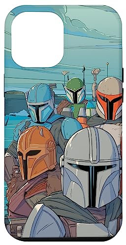 iPhone 15 Pro Max Star Wars The Mandalorian Bounty Hunters Illustration Case
