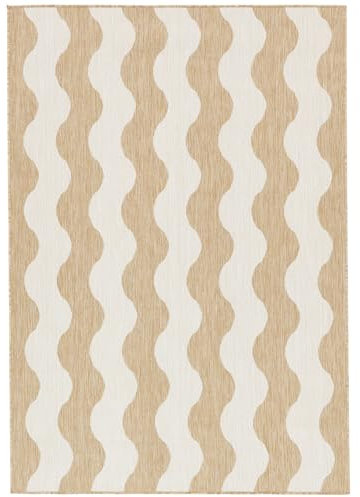 RugVista Mare Teppich - Beige Teppich 140x200 Moderner Teppich