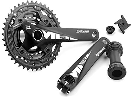 Domasvmd Rundkette Mountainbike Ritzel 9/10/11S 24T/32T/42T 104BCD Ultraleicht Kettenrad Kurbelgarnitur Aluminium Ritzel