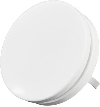 H&C VENT verstellbares Tellerventil - runde Stahl Abdeckung & Belüftung mit verstellbarem Diffusor - Lüftungsrohr Ventil & Lüftungsgitter Abzug, Abluftroh (Zuluf I Metall I Weiß I Flach, Ø 100 mm)